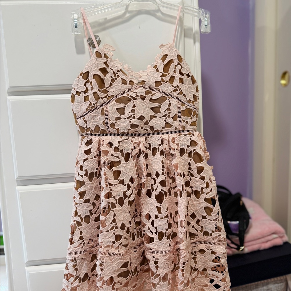 Marlow Blush Lace Kids Dress